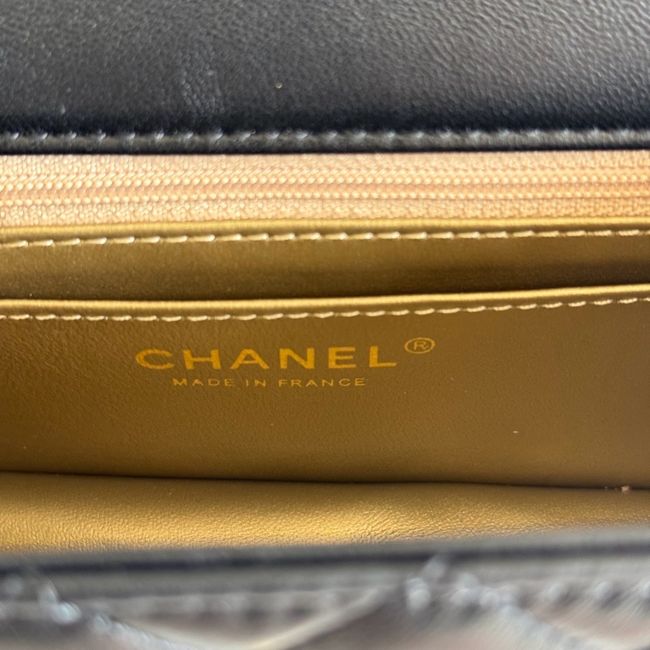 Chanel SMALL FLAP BAG sheepskin AS1787 black Chanel SMALL FLAP BAG sheepskin AS1787 black