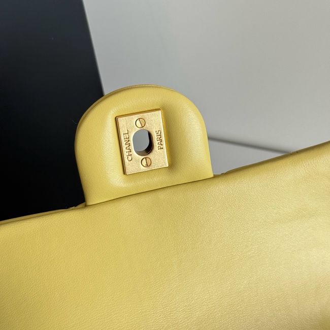 Chanel SMALL FLAP BAG sheepskin AS1787 yellow Chanel SMALL FLAP BAG sheepskin AS1787 yellow