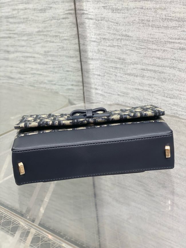 Dior Promenade Mini Bag with Chain S2514OU Blue Dior Promenade Mini Bag with Chain S2514OU Blue