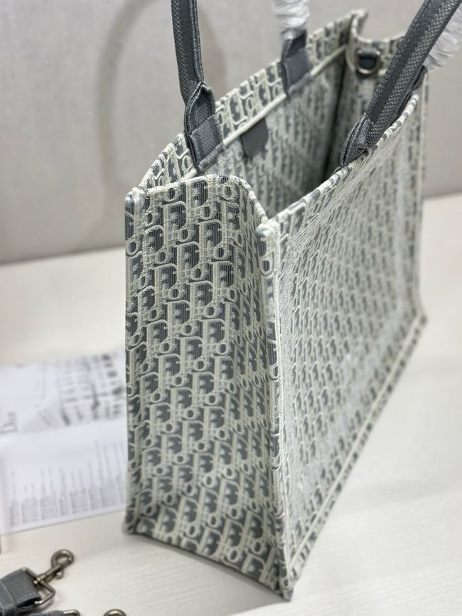 Large Dior Book Tote Cannage Embroidery M1349OEQ-2 Large Dior Book Tote Cannage Embroidery M1349OEQ-2