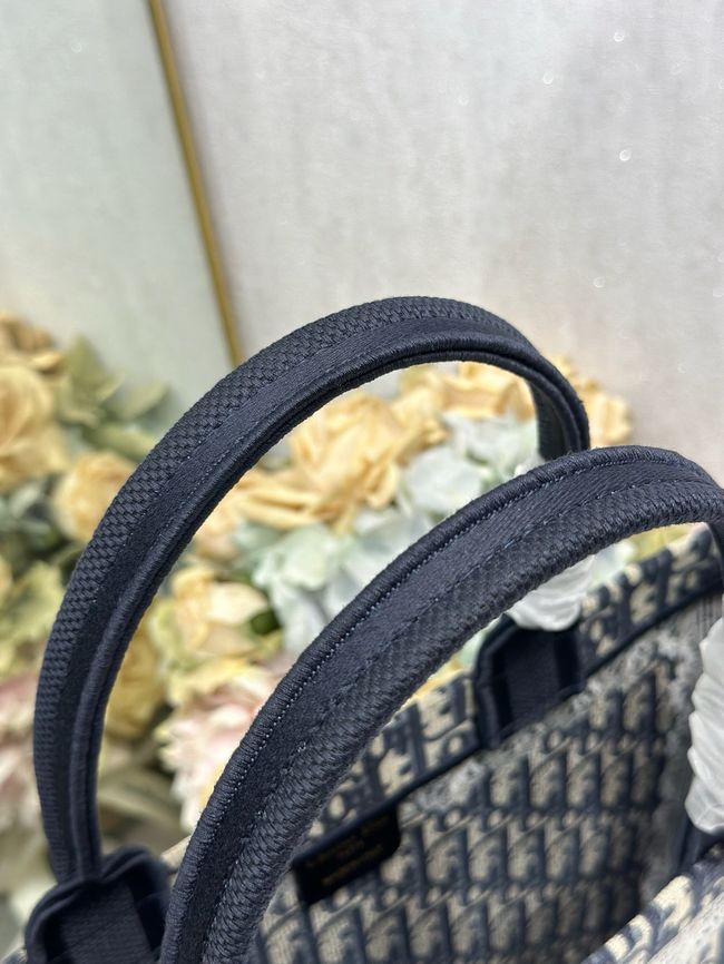 Large Dior Book Tote Cannage Embroidery M1349OEQ-3 Large Dior Book Tote Cannage Embroidery M1349OEQ-3