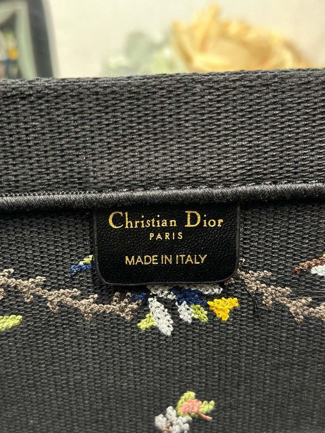 Large Dior Book Tote Cannage Embroidery M1349OEQ-4 Large Dior Book Tote Cannage Embroidery M1349OEQ-4