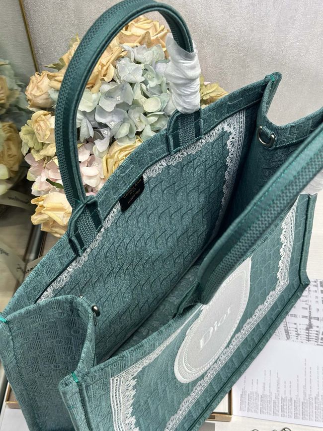 Large Dior Book Tote Cannage Embroidery M1349OEQ-5 Large Dior Book Tote Cannage Embroidery M1349OEQ-5