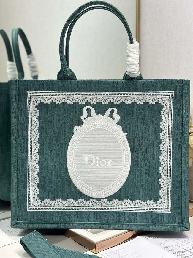 Large Dior Book Tote Cannage Embroidery M1349OEQ-5 Large Dior Book Tote Cannage Embroidery M1349OEQ-5