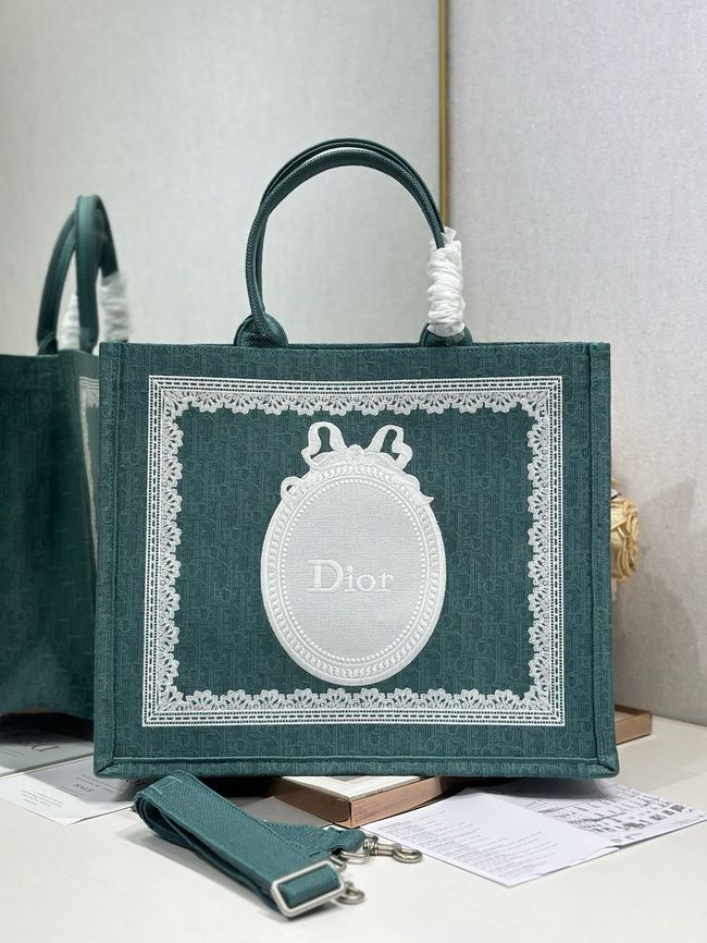Large Dior Book Tote Cannage Embroidery M1349OEQ-5 Large Dior Book Tote Cannage Embroidery M1349OEQ-5