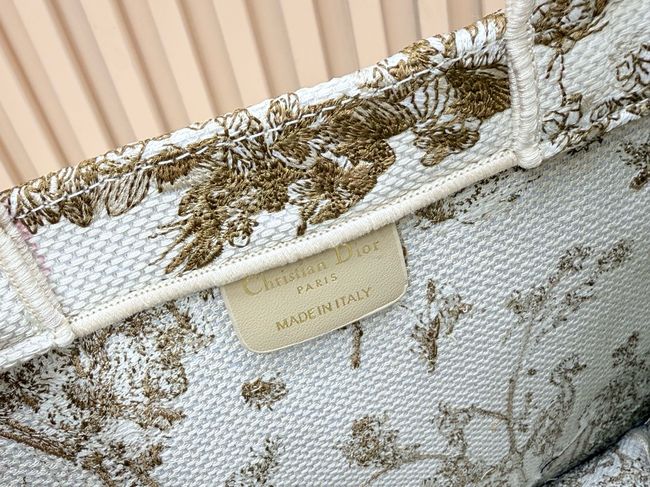Small Dior Book Tote with Strap Embroidered M1404OE-1 Small Dior Book Tote with Strap Embroidered M1404OE-1
