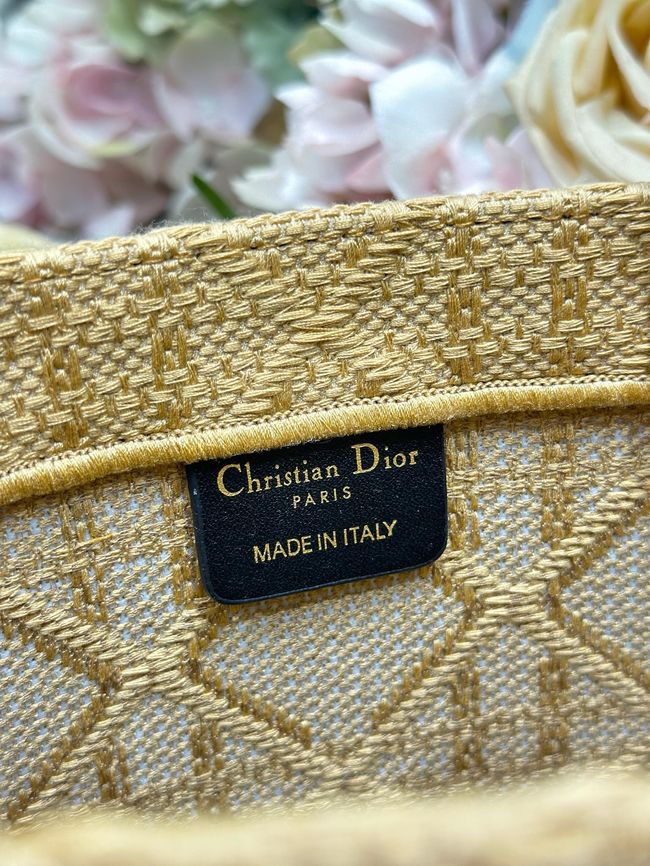 Small Dior Book Tote with Strap Embroidered M1404OE-6 Small Dior Book Tote with Strap Embroidered M1404OE-6
