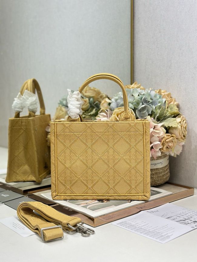 Small Dior Book Tote with Strap Embroidered M1404OE-6 Small Dior Book Tote with Strap Embroidered M1404OE-6
