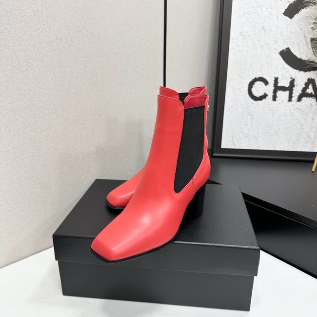 Chanel Mid-Calf Boots Shiny Calfskin 64243-5