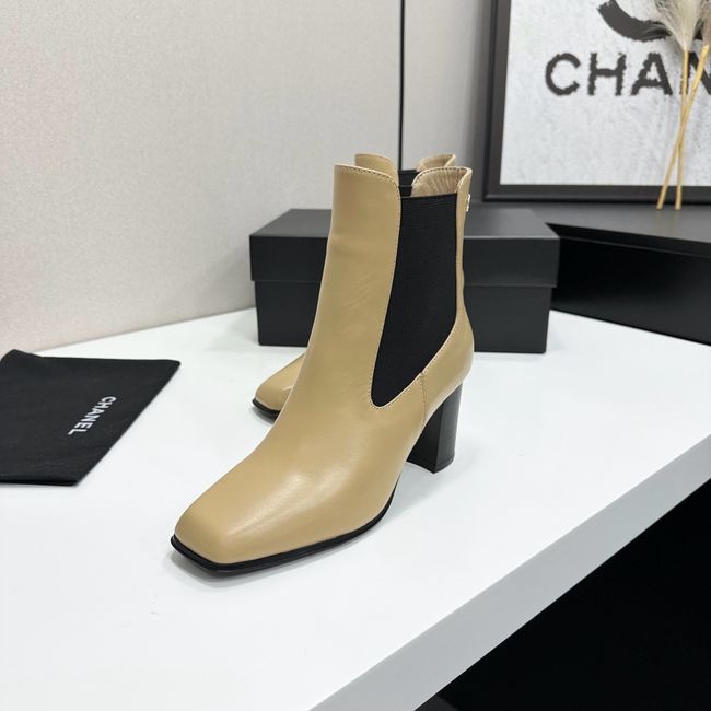 Chanel Mid-Calf Boots Shiny Calfskin 64243-6