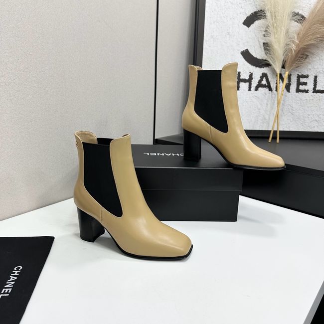 Chanel Mid-Calf Boots Shiny Calfskin 64243-6