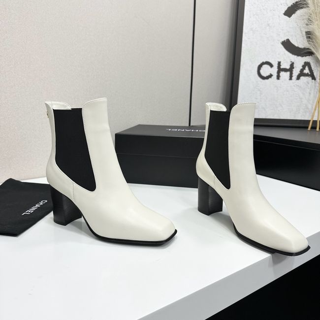 Chanel Mid-Calf Boots Shiny Calfskin 64243-8