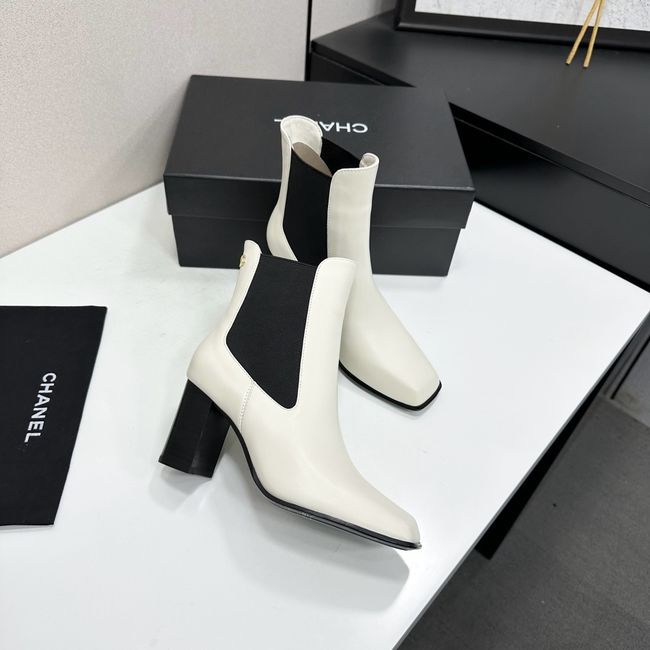 Chanel Mid-Calf Boots Shiny Calfskin 64243-8