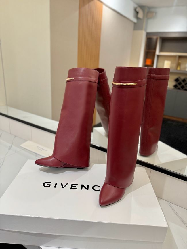 Givenchy High Boots Shiny Calfskin high heels 8.5CM 65261-5