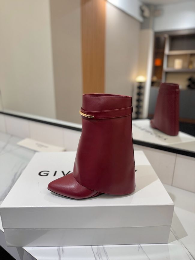 Givenchy Mid-Calf Boots Shiny Calfskin high heels 8.5CM 65260-4