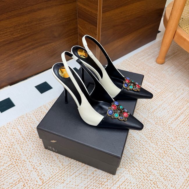 Saint Laurent slingback pumps 10.5CM 64257-1 Saint Laurent slingback pumps 10.5CM 64257-1