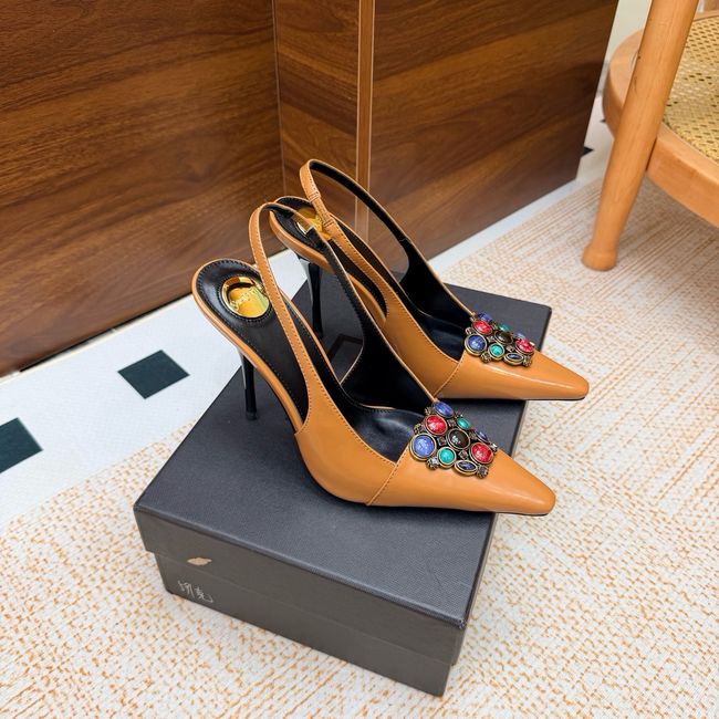 Saint Laurent slingback pumps 10.5CM 64257-2 Saint Laurent slingback pumps 10.5CM 64257-2
