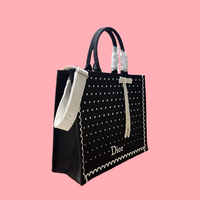 Large Dior Book Tote Cannage Embroidery M1349OEQ-11 Large Dior Book Tote Cannage Embroidery M1349OEQ-11