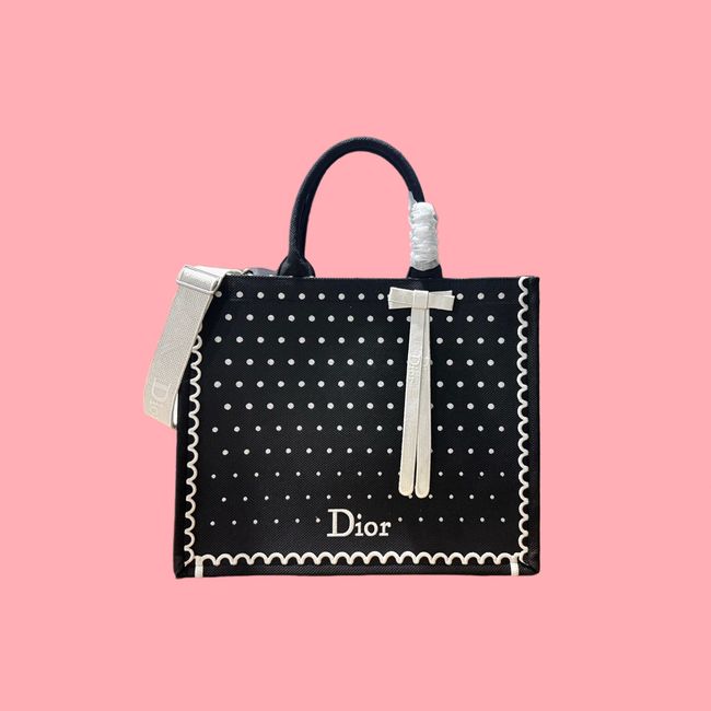 Large Dior Book Tote Cannage Embroidery M1349OEQ-11