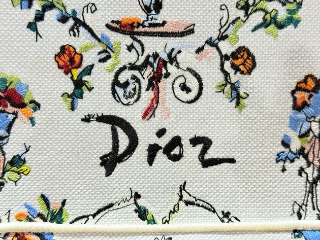 Large Dior Book Tote Cannage Embroidery M1349OEQ-12 Large Dior Book Tote Cannage Embroidery M1349OEQ-12