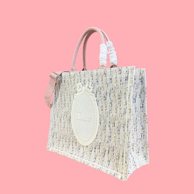 Large Dior Book Tote Cannage Embroidery M1349OEQ-13 Large Dior Book Tote Cannage Embroidery M1349OEQ-13