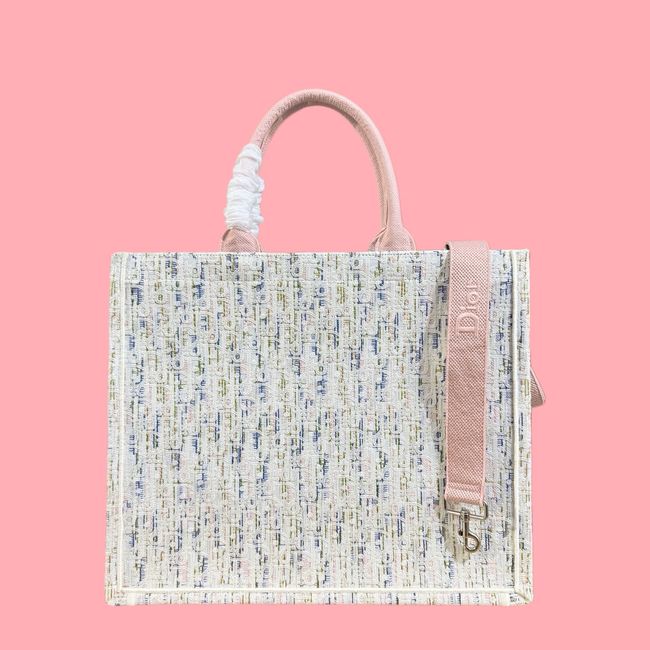 Large Dior Book Tote Cannage Embroidery M1349OEQ-13 Large Dior Book Tote Cannage Embroidery M1349OEQ-13