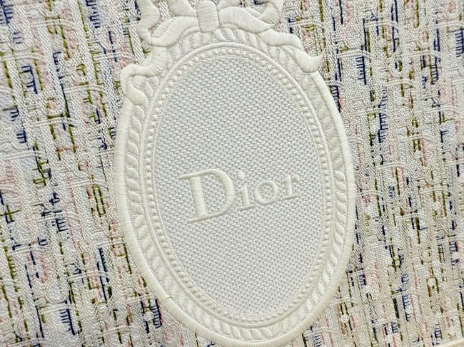Medium Dior Book Tote with Strap Oblique Embroidery M1354PE-14 Medium Dior Book Tote with Strap Oblique Embroidery M1354PE-14