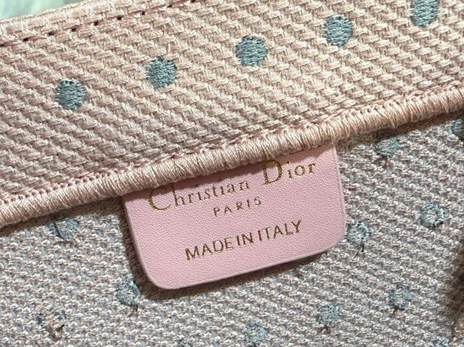 Small Dior Book Tote with Strap Embroidered M1404OE-11 Small Dior Book Tote with Strap Embroidered M1404OE-11