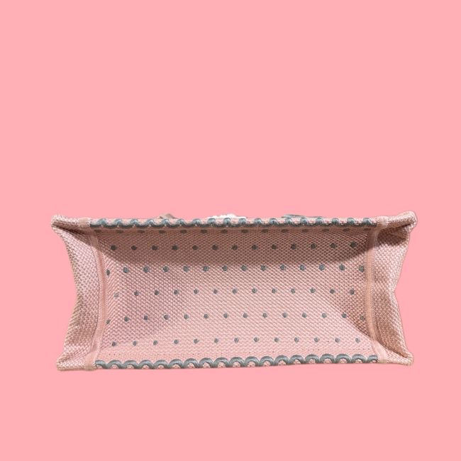 Small Dior Book Tote with Strap Embroidered M1404OE-11 Small Dior Book Tote with Strap Embroidered M1404OE-11
