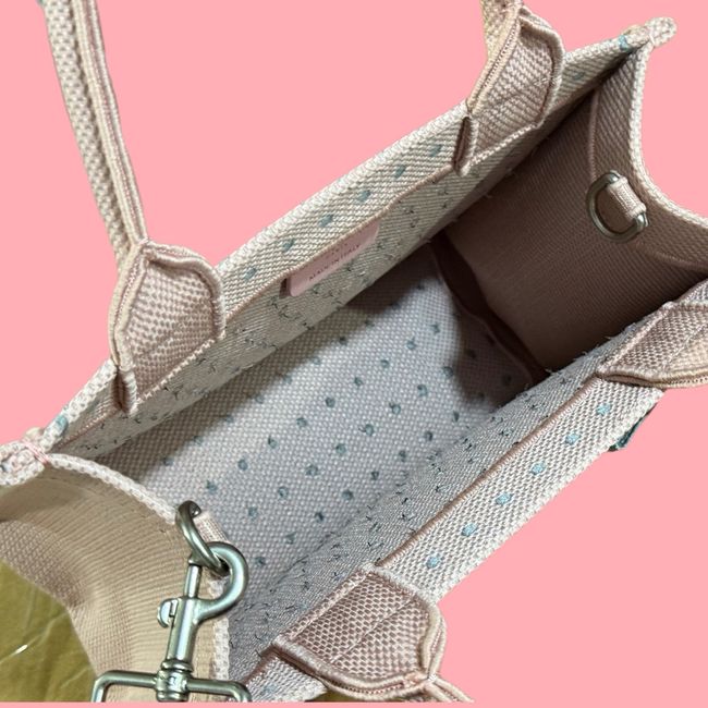 Small Dior Book Tote with Strap Embroidered M1404OE-11 Small Dior Book Tote with Strap Embroidered M1404OE-11