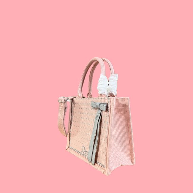 Small Dior Book Tote with Strap Embroidered M1404OE-11 Small Dior Book Tote with Strap Embroidered M1404OE-11