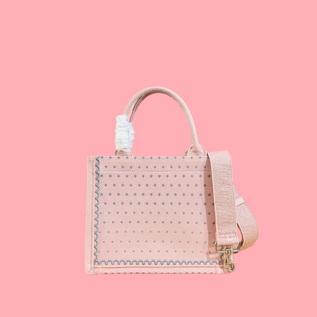 Small Dior Book Tote with Strap Embroidered M1404OE-11 Small Dior Book Tote with Strap Embroidered M1404OE-11