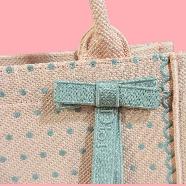 Small Dior Book Tote with Strap Embroidered M1404OE-11 Small Dior Book Tote with Strap Embroidered M1404OE-11