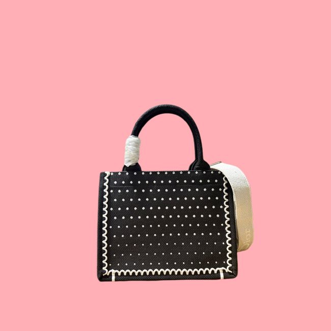 Small Dior Book Tote with Strap Embroidered M1404OE-9 Small Dior Book Tote with Strap Embroidered M1404OE-9