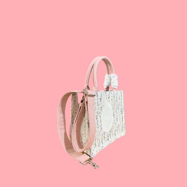 Small Dior Book Tote with Strap Embroidered M1404OE-12 Small Dior Book Tote with Strap Embroidered M1404OE-12