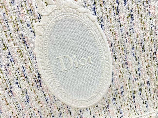 Small Dior Book Tote with Strap Embroidered M1404OE-12 Small Dior Book Tote with Strap Embroidered M1404OE-12