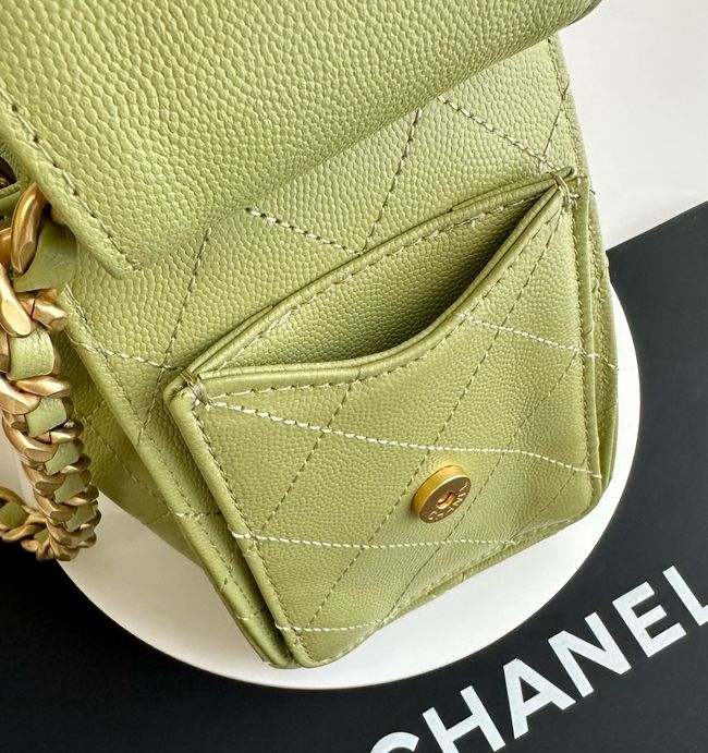 CHANEL 25 Mini Handbag AS5631 green