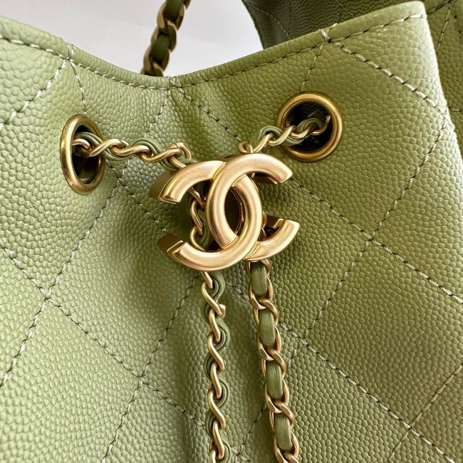 CHANEL 25 SMALL HANDBAG AS5293 Green CHANEL 25 SMALL HANDBAG AS5293 Green