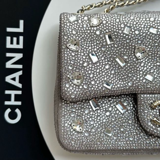 CHANEL Evening Bag AS4297 Silvery