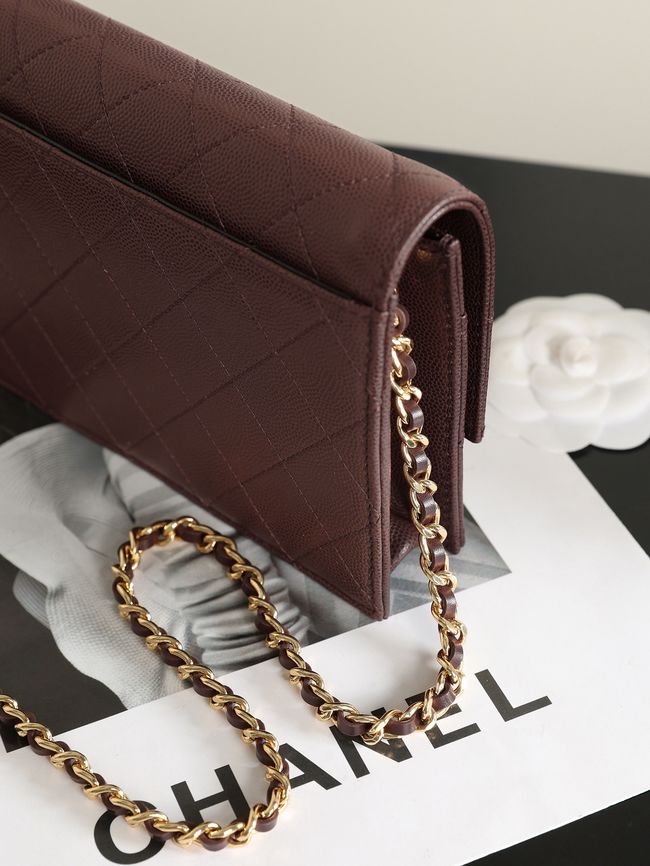 CHANEL Wallet on Chain AP5455 burgundy CHANEL Wallet on Chain AP5455 burgundy
