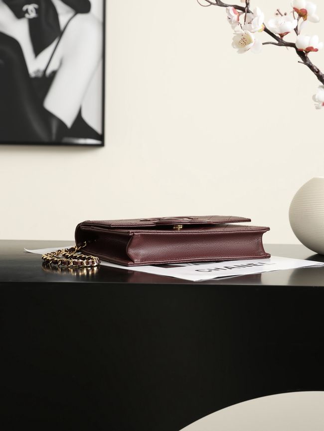 CHANEL Wallet on Chain AP5455 burgundy CHANEL Wallet on Chain AP5455 burgundy