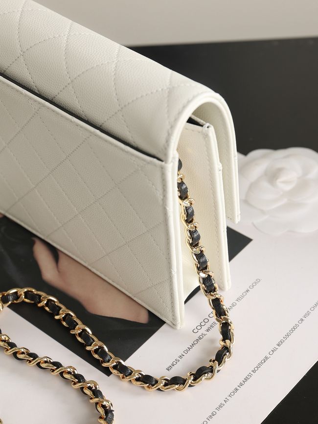 CHANEL Wallet on Chain AP5455 white&black CHANEL Wallet on Chain AP5455 white&black