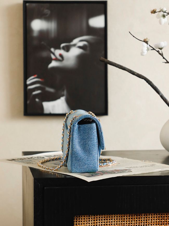 Chanel denim Flap bag 6627 blue Chanel denim Flap bag 6627 blue