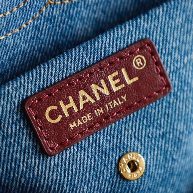 Chanel denim Flap bag 6627 blue Chanel denim Flap bag 6627 blue
