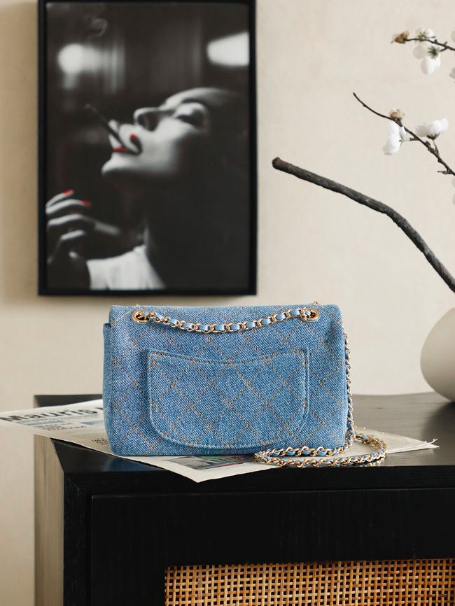 Chanel denim Flap bag 6627 blue Chanel denim Flap bag 6627 blue