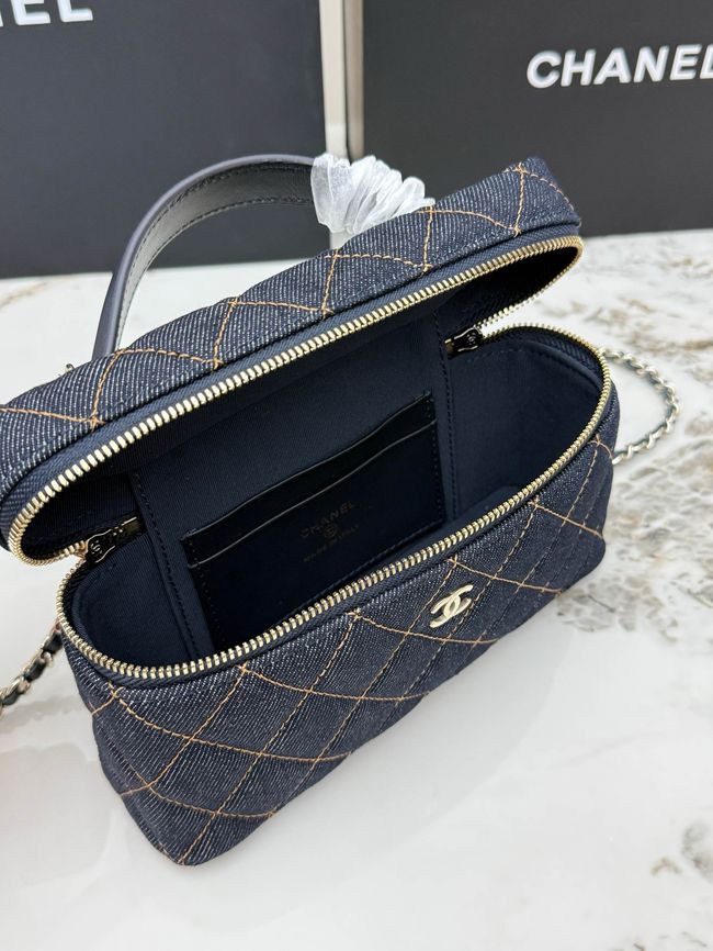 Chanel CLUTCH WITH CHAIN denim AP4385 Royal blue Chanel CLUTCH WITH CHAIN denim AP4385 Royal blue