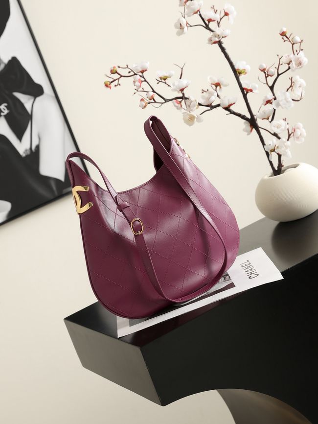 Chanel Calfskin Shoulder Bag AS6478 Burgundy Chanel Calfskin Shoulder Bag AS6478 Burgundy