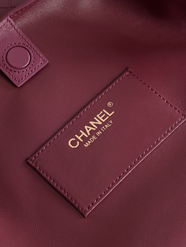 Chanel Calfskin Shoulder Bag AS6478 Burgundy Chanel Calfskin Shoulder Bag AS6478 Burgundy