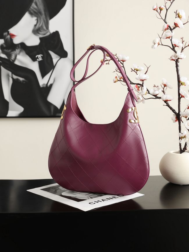 Chanel Calfskin Shoulder Bag AS6478 Burgundy Chanel Calfskin Shoulder Bag AS6478 Burgundy
