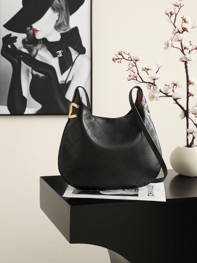Chanel Calfskin Shoulder Bag AS6478 black Chanel Calfskin Shoulder Bag AS6478 black